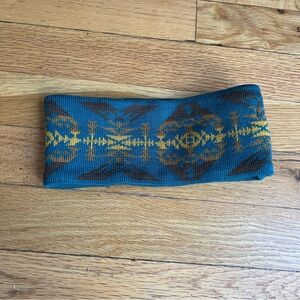 Teal Pendleton ear warmer